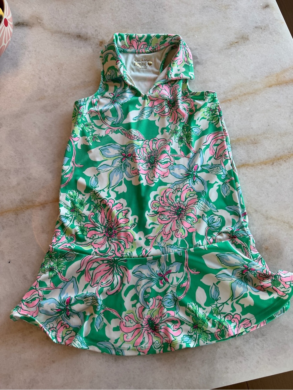 Lilly Pultizer Luxletic Girls
Dress - Spearmint Blossom View
- Sz Med